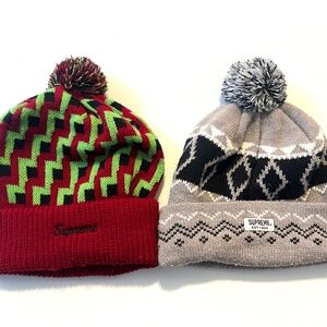 Supreme Winter Knit Beanies - Set of 2 - $79